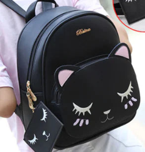 Cute Black Cat Backpack