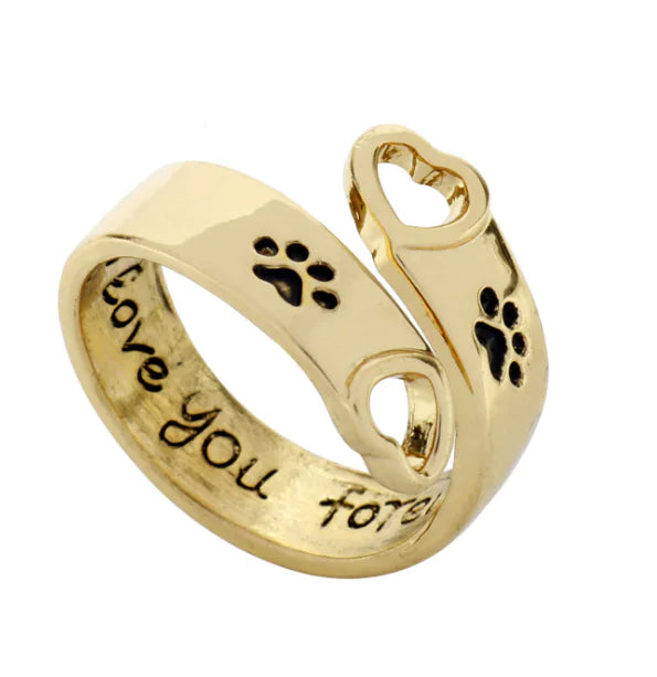 Cat Paw Open Ring - Cute Cat Design Ring