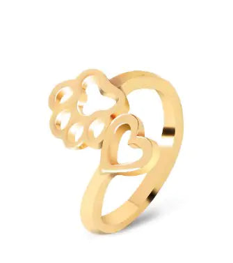 Cat Paw Open Ring - Cute Cat Design Ring